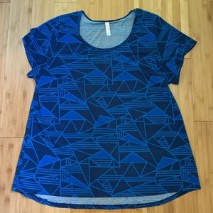 LulaRoe Blue Classic T